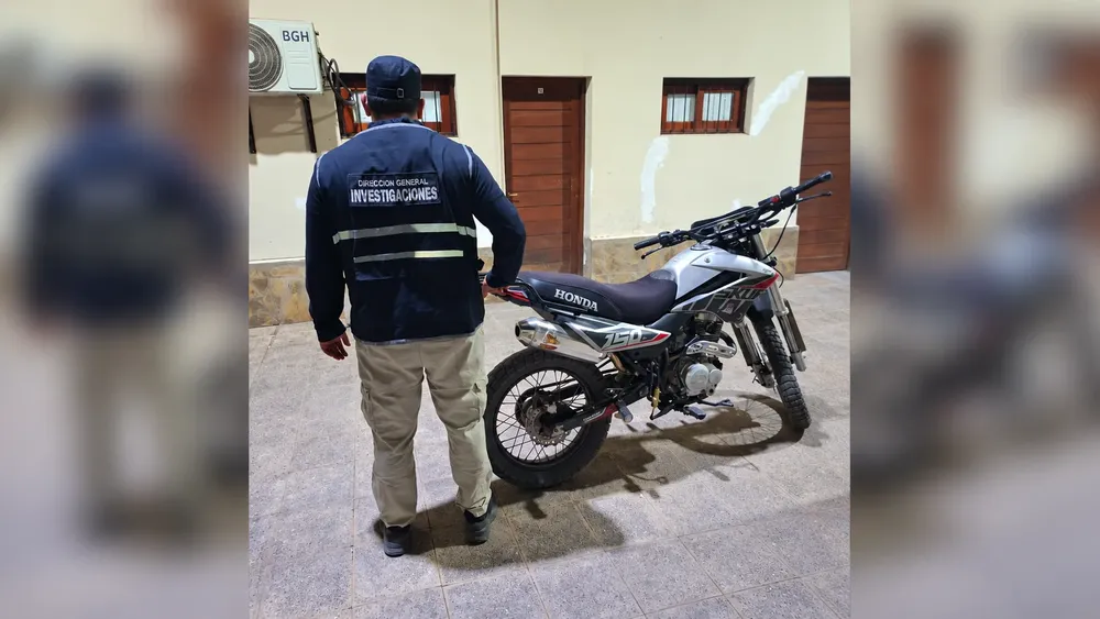 Moto secuestrada